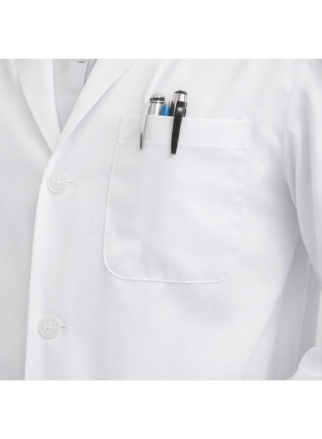 BharatHomes Professional Medical Laboratory Coat – White Unisex Long Sleeve Button Front Doctor Uniform with Pockets for Doctors & Dentists - Image 3